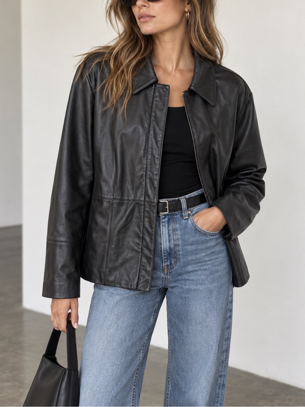 Pendleton Vintage 90’s 100% Black Leather Jacket